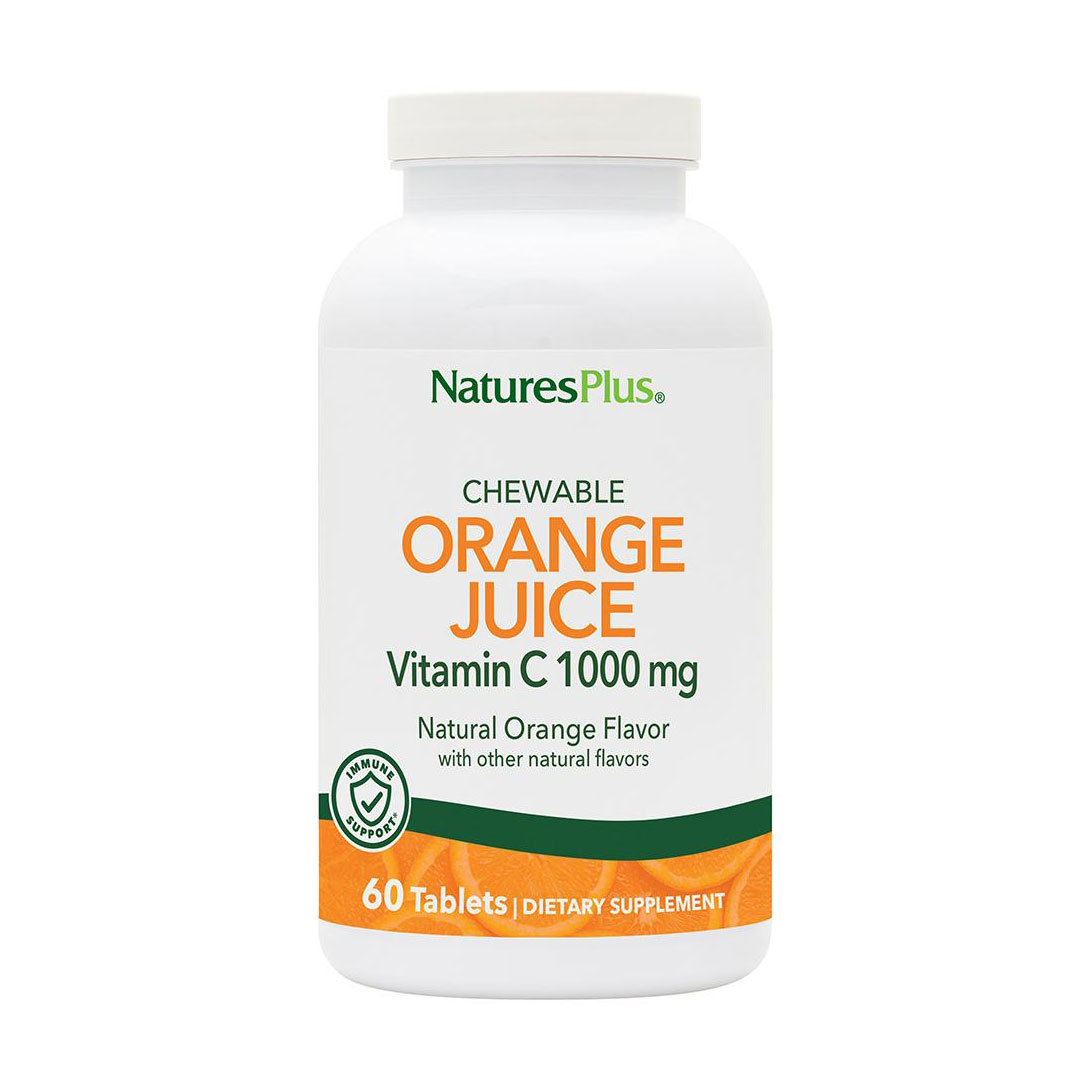 Вітамін C NaturesPlus Orange Juice Vitamin C 1000 мг, 60 жувальних таблеток